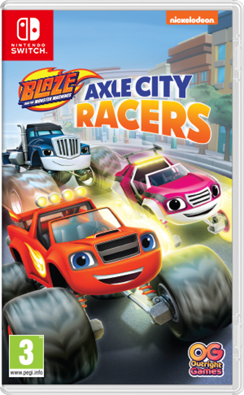 Blaze and the Monster Machines: Axle City Racers switch box art