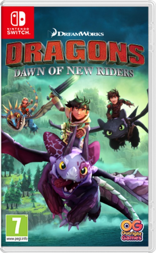 DreamWorks Dragons Dawn of New Riders switch box art
