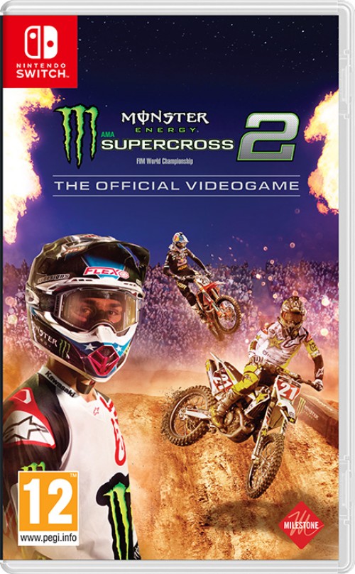 Monster Energy Supercross - The Official Videogame 2 switch box art