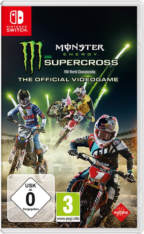 Monster Energy Supercross - The Official Videogame switch box art