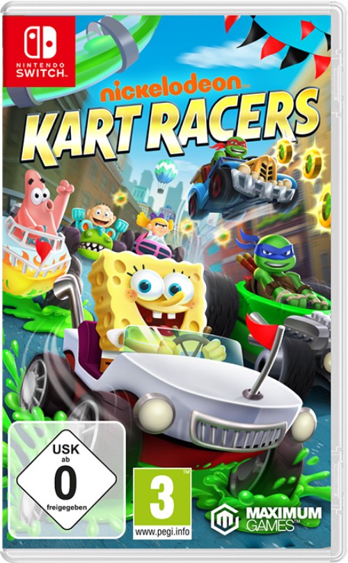 Nickelodeon Kart Racers switch box art