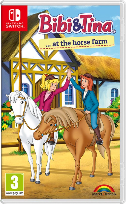 Bibi & Tina at the horse farm switch box art