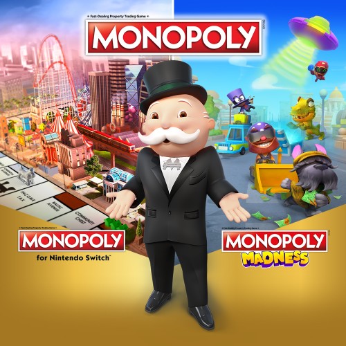 MONOPOLY for Nintendo Switch™ + MONOPOLY Madness switch box art