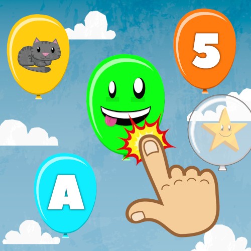 Balloon Pop for Toddlers & Kids - Learn Numbers, Letters, Colors & Animals switch box art