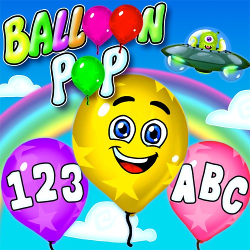 Balloon Pop - Learning Games for preschool Kids & Toddlers - Learn numbers, letters, shapes and colours in 14 languages switch box art
