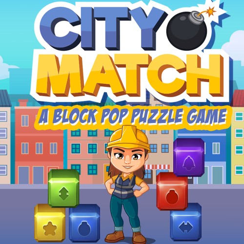 City Match - A Block Pop Puzzle Game switch box art