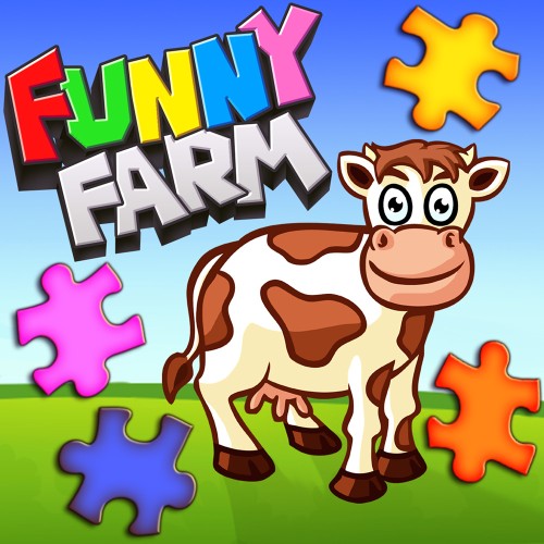 Funny Farm Animal Jigsaw Puzzle Game for Kids and Toddlers switch box art