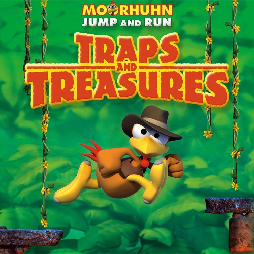 Moorhuhn Jump and Run 'Traps and Treasures' switch box art