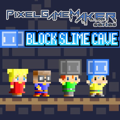 Pixel Game Maker Series BLOCK SLIME CAVE switch box art