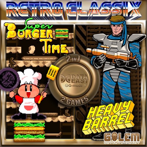 Retro Classix 2-in-1 : Heavy Barrel & Super BurgerTime switch box art
