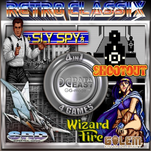 Retro Classix 4in1 Pack: Sly Spy, Shootout, Wizard Fire & Super Real Darwin switch box art