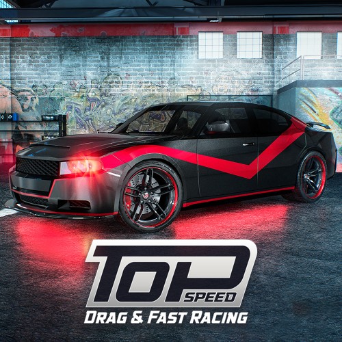 Top Speed: Drag & Fast Racing switch box art